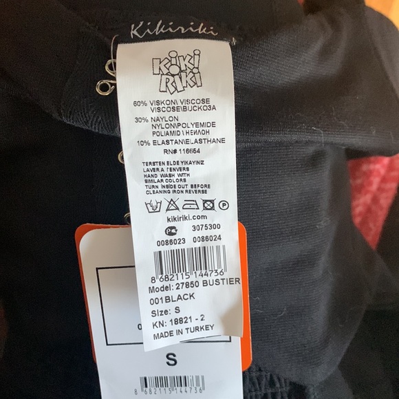 Kiki Riki Black Bustier NWT - Picture 5 of 5